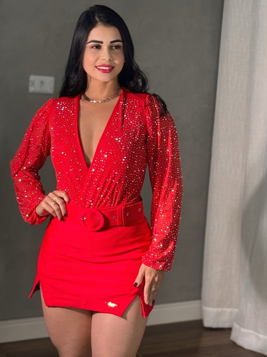 SHORT SAIA MONTARIA LUXO COM CINTO - Preciosa by Catiuse Daniela