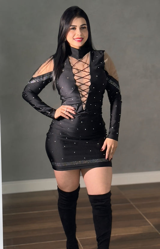 Vestido com brilho , Modelador - Karina - Preciosa by Catiuse Daniela
