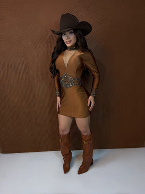 Vestido Curto Alice | Tecido Modelador, Pedrarias e Brilho para Festa - Preciosa by Catiuse Daniela