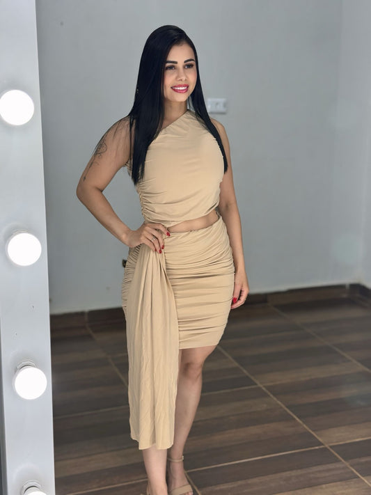 Vestido Festa Mula Manga PAULA MELLO - Preciosa by Catiuse Daniela
