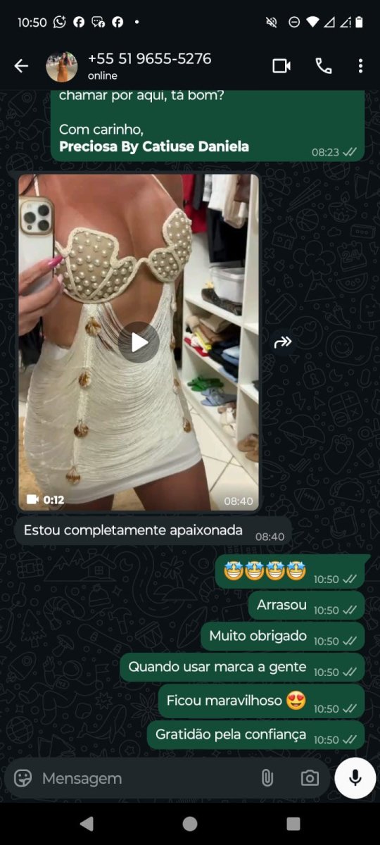 Vestido Franjas Conchas e Pérolas | Busto Artesanal e Look Réveillon Praia - Preciosa by Catiuse Daniela