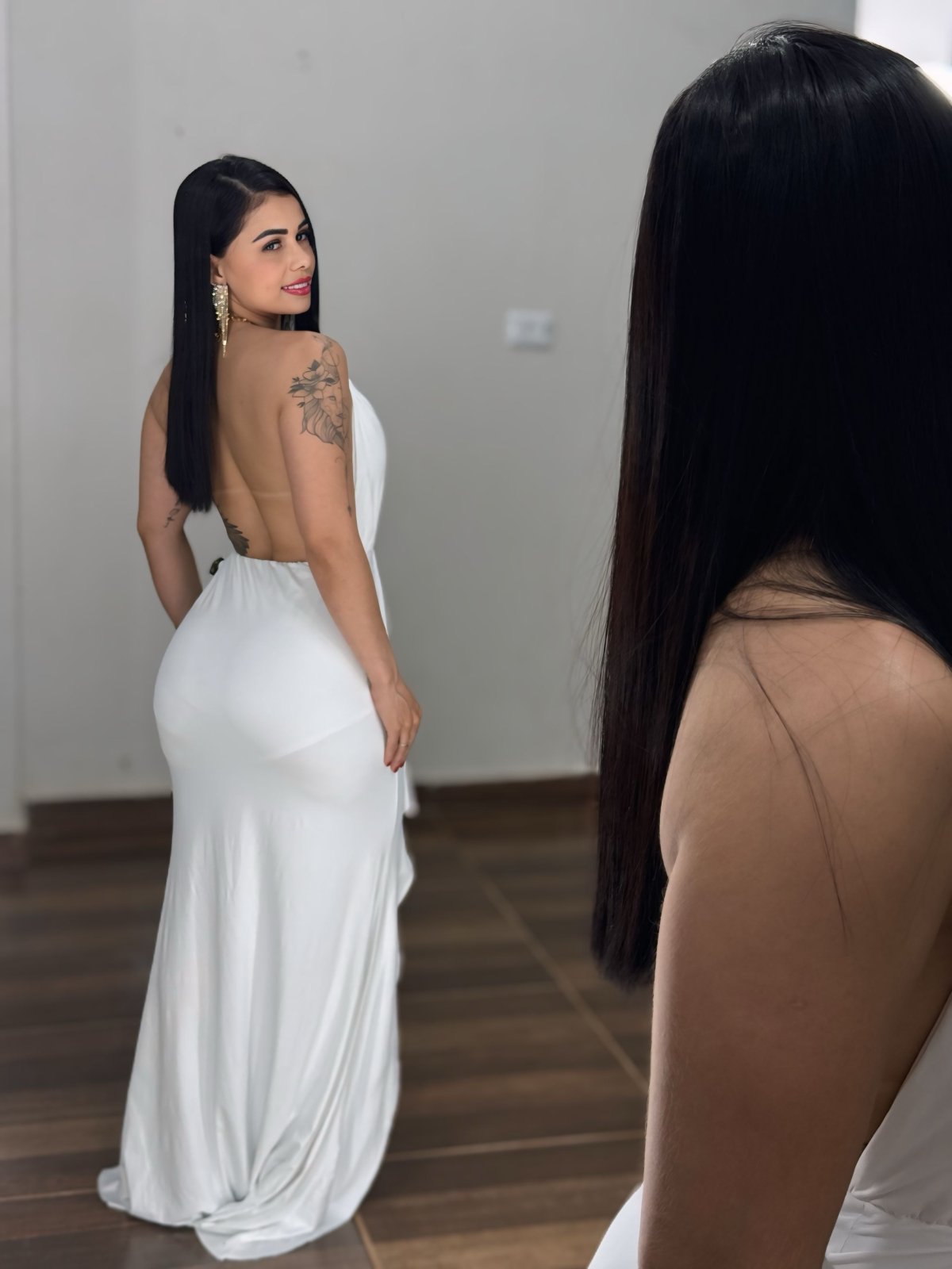 Vestido Longo com fenda - Natal e Ano Novo - PAULA MELLO - Preciosa by Catiuse Daniela
