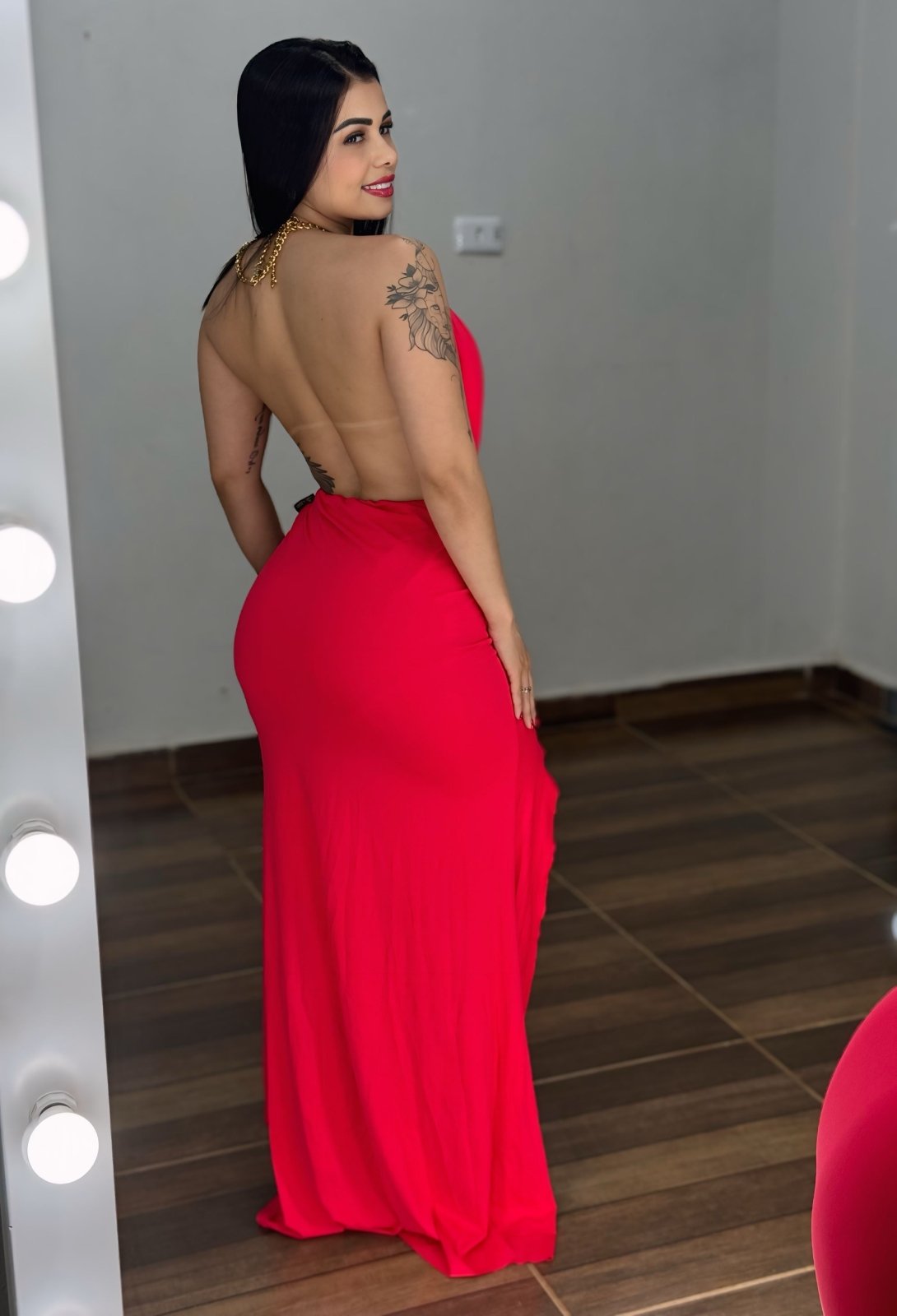 Vestido Longo com fenda - Natal e Ano Novo - PAULA MELLO - Preciosa by Catiuse Daniela