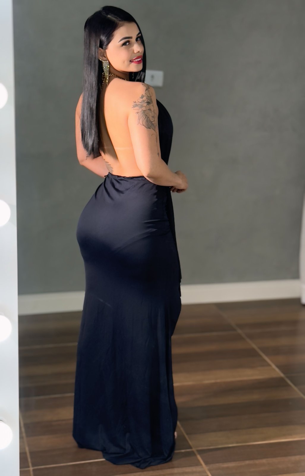 Vestido Longo com fenda - Natal e Ano Novo - PAULA MELLO - Preciosa by Catiuse Daniela