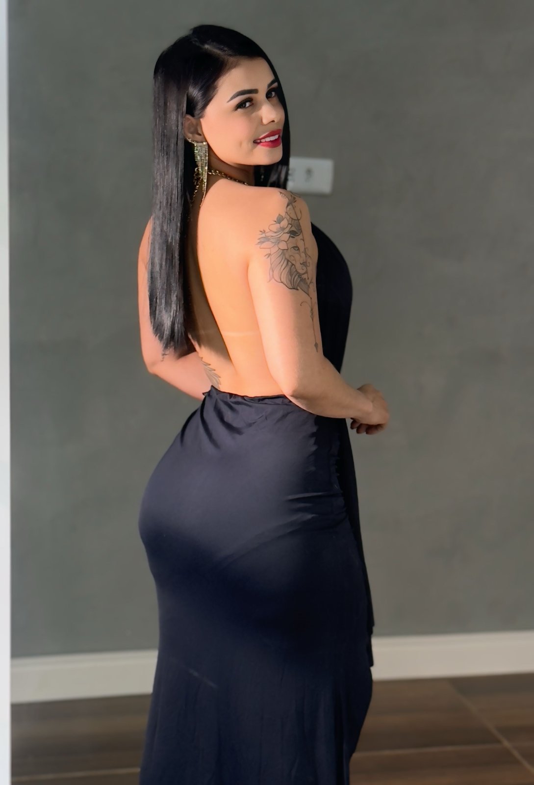 Vestido Longo com fenda - Natal e Ano Novo - PAULA MELLO - Preciosa by Catiuse Daniela