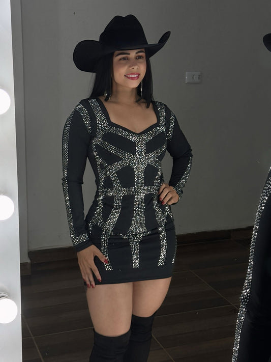 Vestido Marta em strass - Preciosa by Catiuse Daniela